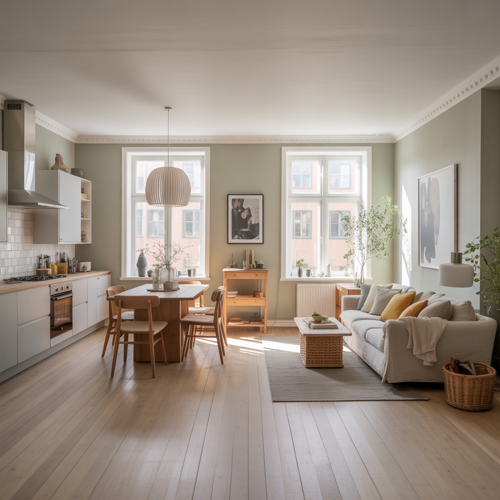 1.Vilka farger passar bast i oppna planlosningar