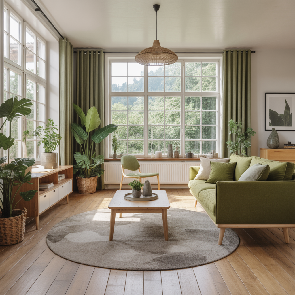 6.Hur skapar du en naturnara kansla med grona farger