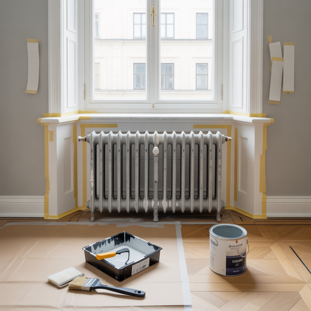 varmeelement fargval forarbete och steg for malning