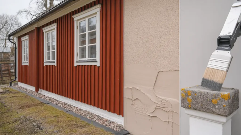 m la husets sockel r tt f rg spricklagning och fukts ker metod f r en t lig snygg grund