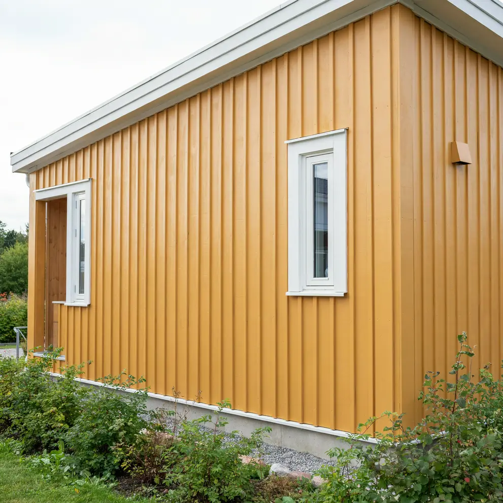 fasadmalning med linoljefarg vaxholm tynningo